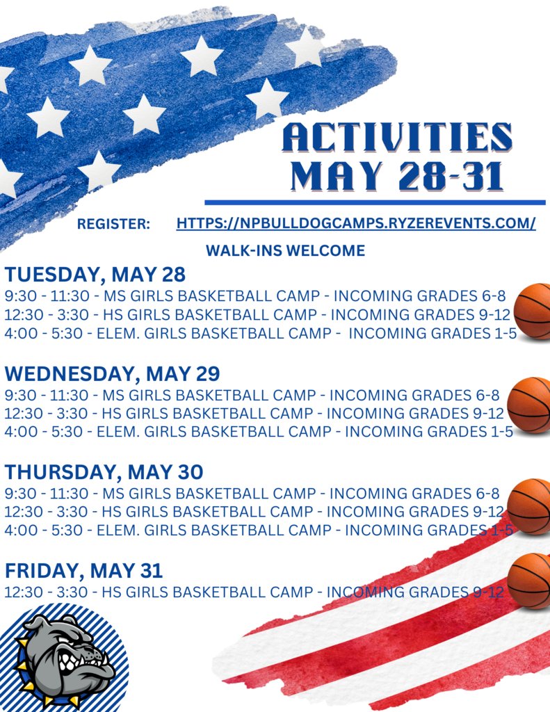 Activities May 28-31