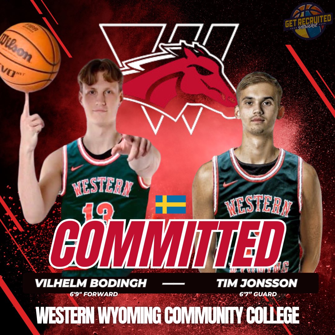 Big news! Swedish Showcase alum and former HS teammates are joining forces at Western Wyoming next season for @CoachSoza! @VBodingh spent his freshman year at top 5-ranked JuCo Vincennes, and @Timjonsson15 at Cameron (NCAA D2)—good luck fellas! 🇸🇪📈