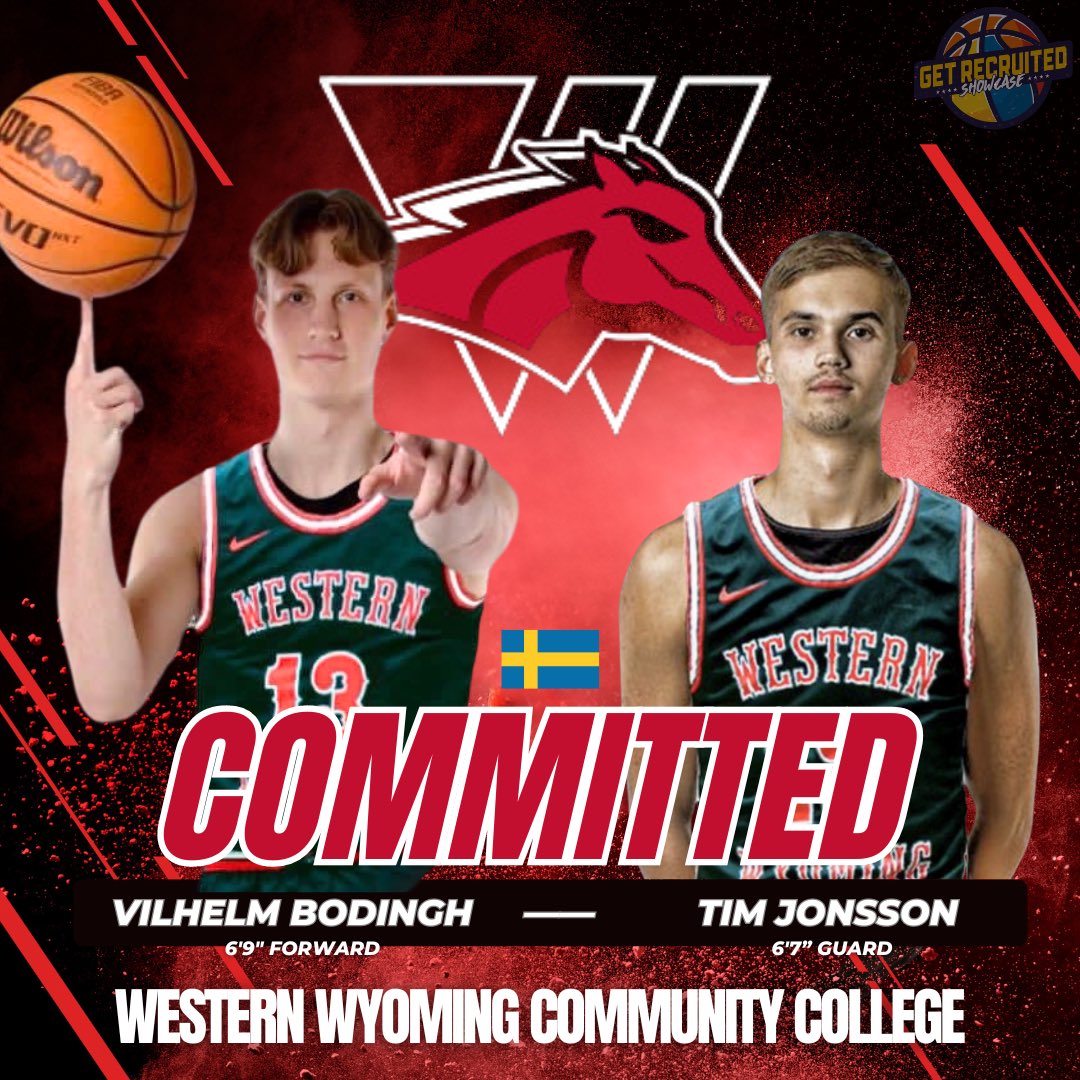 Get Recruited--(Justin Berry) (@grecruitedhoops) on Twitter photo Big news! Swedish Showcase alum and former HS teammates are joining forces at Western Wyoming next season for <a href="/CoachSoza/">Coach Soza</a>! <a href="/VBodingh/">Vilhelm Bodingh</a> spent his freshman year at top 5-ranked JuCo Vincennes, and <a href="/Timjonsson15/">Tim.jonsson</a> at Cameron (NCAA D2)โgood luck fellas! ๐ธ๐ช๐ Big news! Swedish Showcase alum and former HS teammates are joining forces at Western Wyoming next season for <a href="/CoachSoza/">Coach Soza</a>! <a href="/VBodingh/">Vilhelm Bodingh</a> spent his freshman year at top 5-ranked JuCo Vincennes, and <a href="/Timjonsson15/">Tim.jonsson</a> at Cameron (NCAA D2)โgood luck fellas! ๐ธ๐ช๐