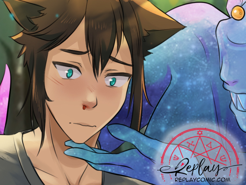 ReplayComic's tweet photo. Replay has updated!   
Take a look, like, share, and comment! Thanks~!     

Latest page: https://t.co/dFMJ4qtIfB
Start from the beginning: https://t.co/FcRATEYBUs https://t.co/09lGFexV1A