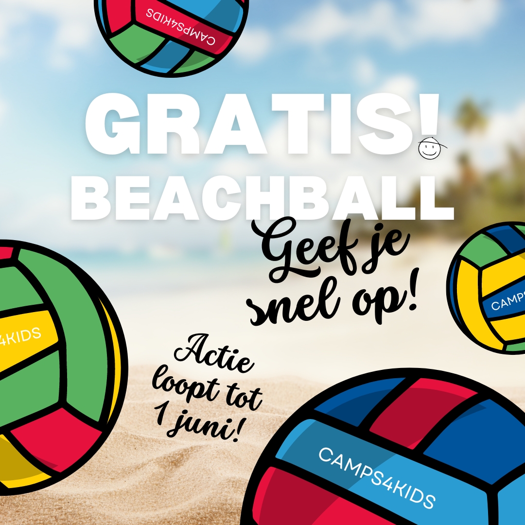 Meld je aan voor 1 juni en ontvang een gratis beachvolleybal deze zomer! 🏐🌞 Mis deze kans niet om je zomeravontuur met een extra dosis plezier te beginnen. Schrijf je nu in! 🏖️✨ #kinderen #kampen #Jezus