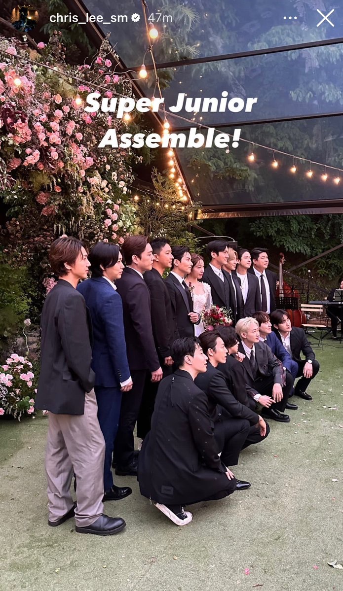 TheAnnyeongOppa's tweet image. Super Junior forever! 💙

All original members of Super Junior are present for Ryeowook and Ari’s wedding today! 🥺

It’s been so long since we last saw OT15 together! This makes all ELFs super happy! 💙

📸 chris_lee_sm 

#슈퍼주니어 #SUPERJUNIOR