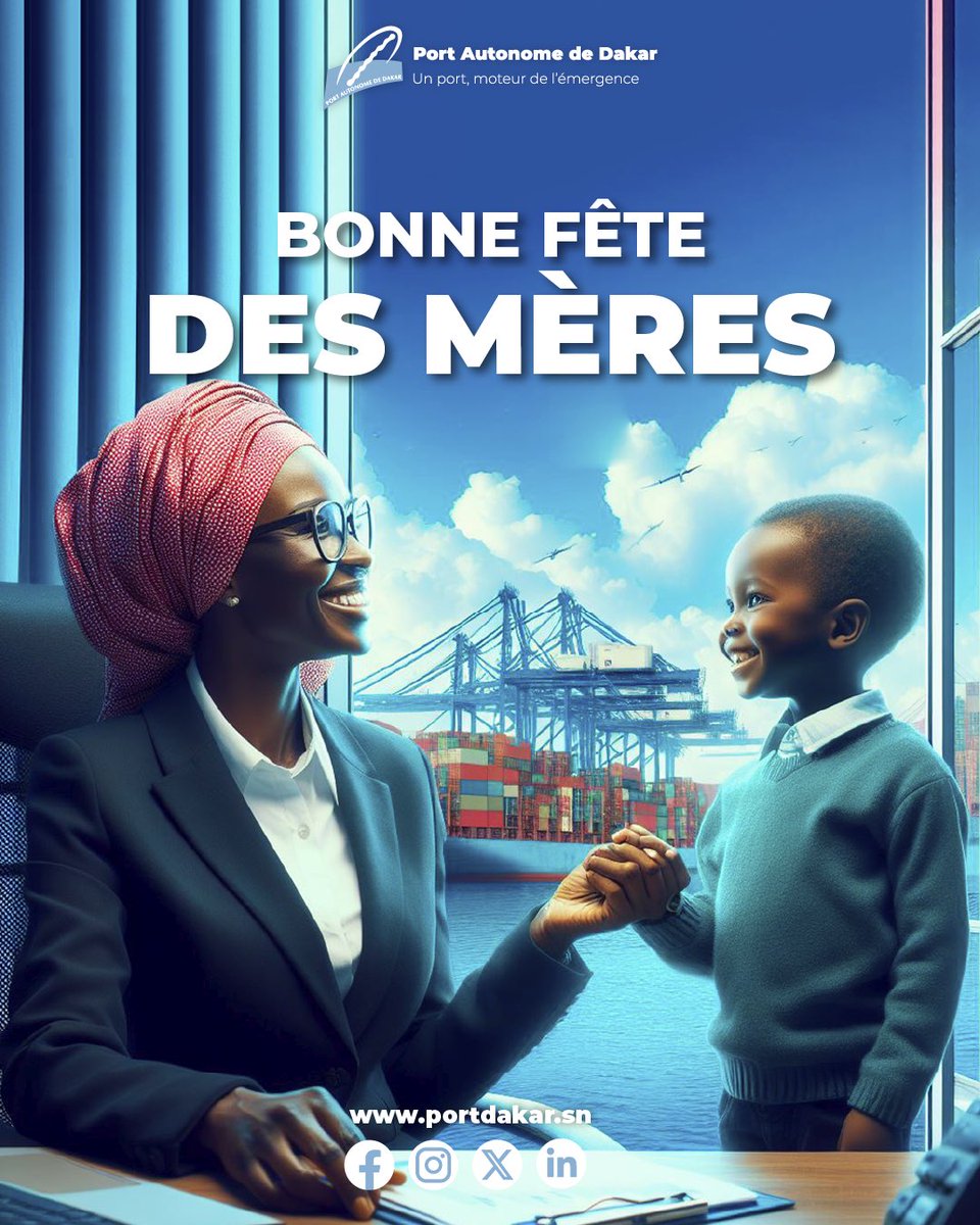 👩🏽Mères portuaires, 🤰🏽mères du Sénégal, 👵🏾mères du monde entier : ❤️bonne fête des mères à toutes les reines. ⚓️

#portsdusenegal 
#portautonomededakar 
#happymotherday
#fetedesmeres