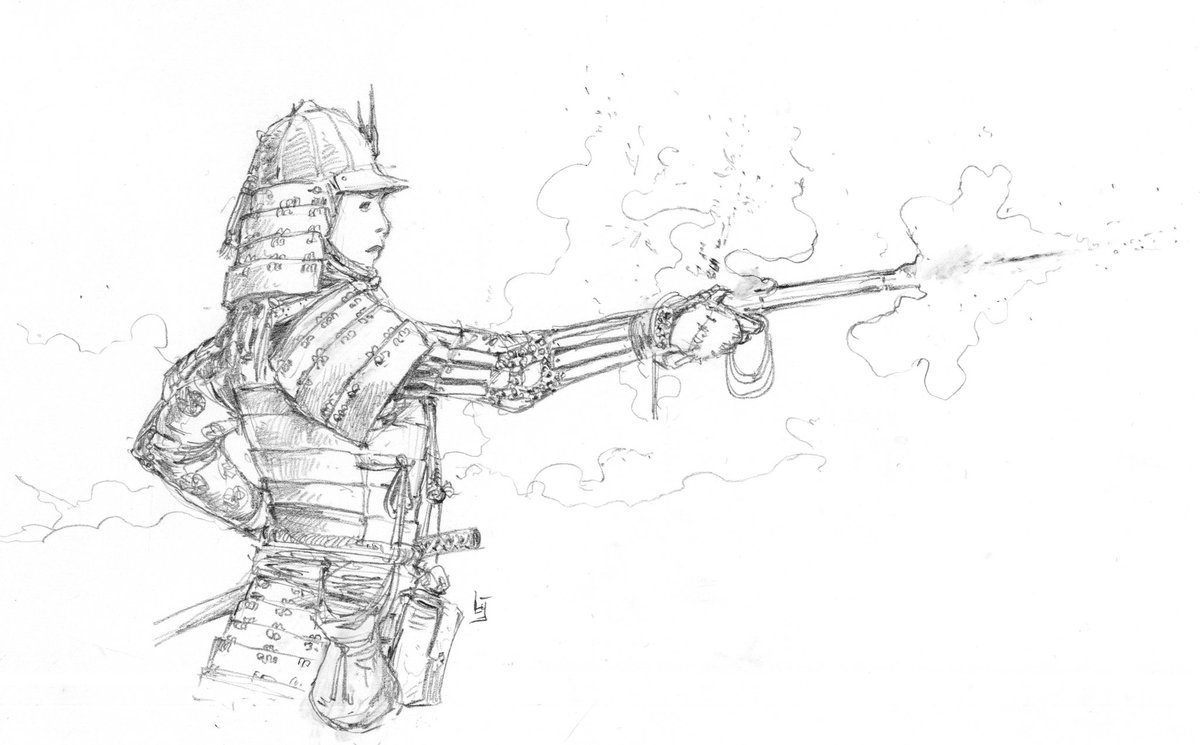 Eol4242's tweet image. June 2021 &amp;amp; March 2023, only two times I drew Japanese gear