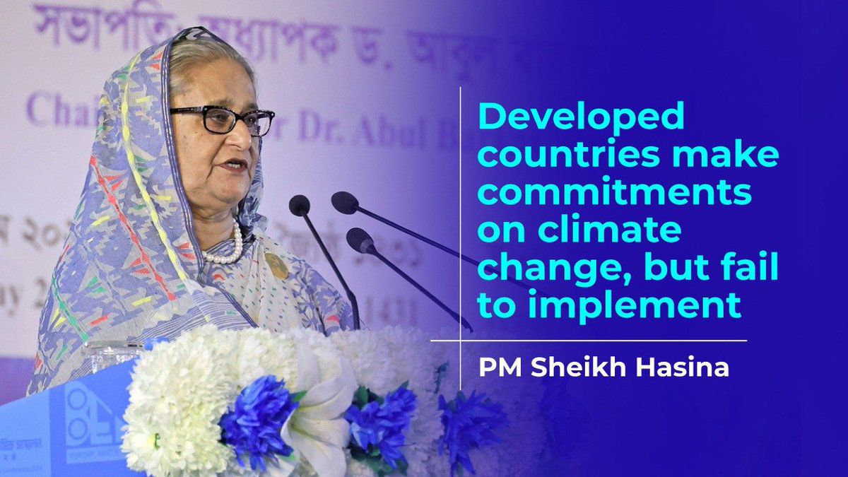 HPM #SheikhHasina expressed frustration to @SenatorWong that the developed countries are not fulfilling their commitments on #climatechange issues. Both the leaders had a meeting on 21st May. PM also reiterated 🇧🇩's effort to resolve #Rohingya crisis. 👉link.albd.org/sa2hn