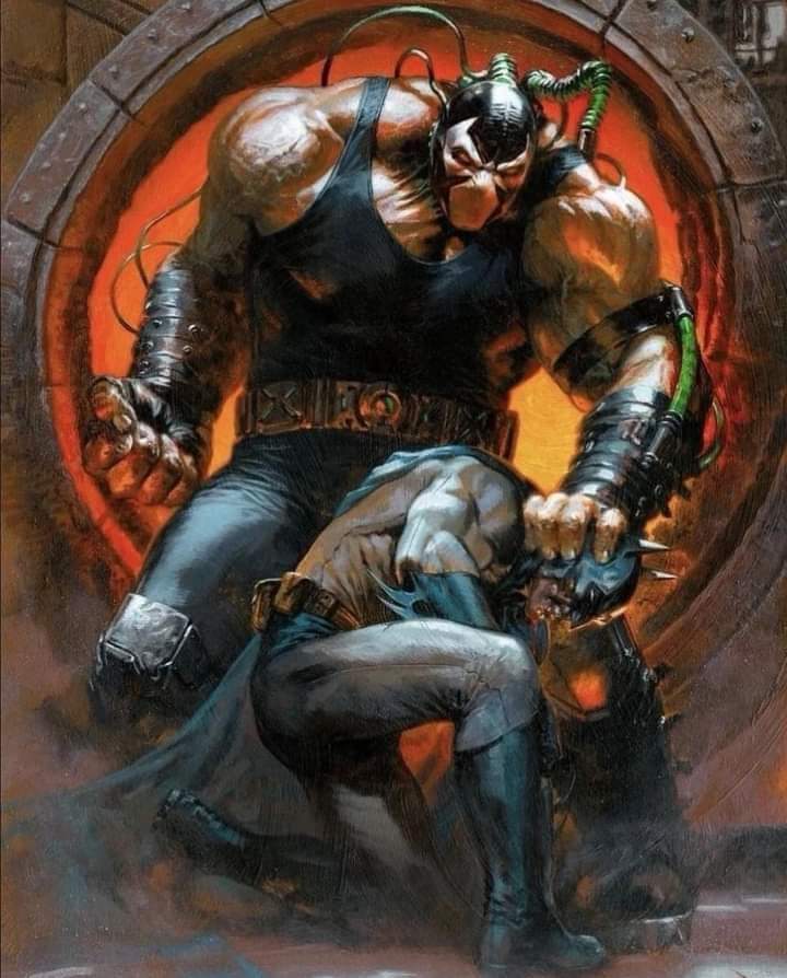 art by Gabriele'Dell Otto #Bane versus #Batman