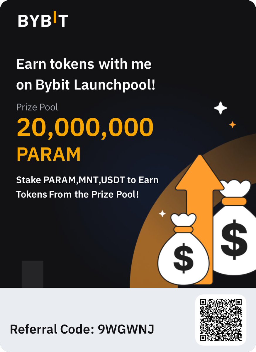 Join me on Bybit and stake PARAM,MNT,USDT on Launchpool to earn from a 20,000,000 PARAM prize pool! Click here:bybit.com/en/trade/spot/…