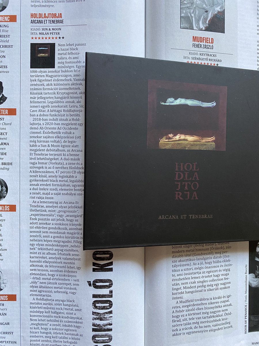 sunmoonrecords's tweet photo. Our 3 new releases : Holdlajtorja / Lidérc / Svoid new albums in depths, detailed reviews with high score in the legendary Hungarian HammerWorld magazine actual issue! #onlyprintedisreal #holdlajtorja #liderc #svoid #sunandmoonrecords #blackmetal https://t.co/7t3BXUUbsq