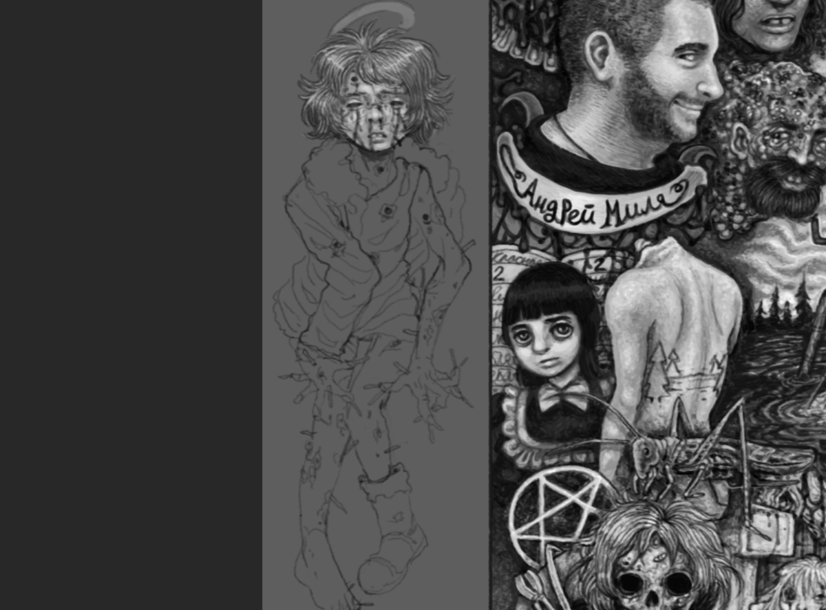 Sanjusich's tweet photo. My old painting updates XD https://t.co/khYHW0Jhjh
