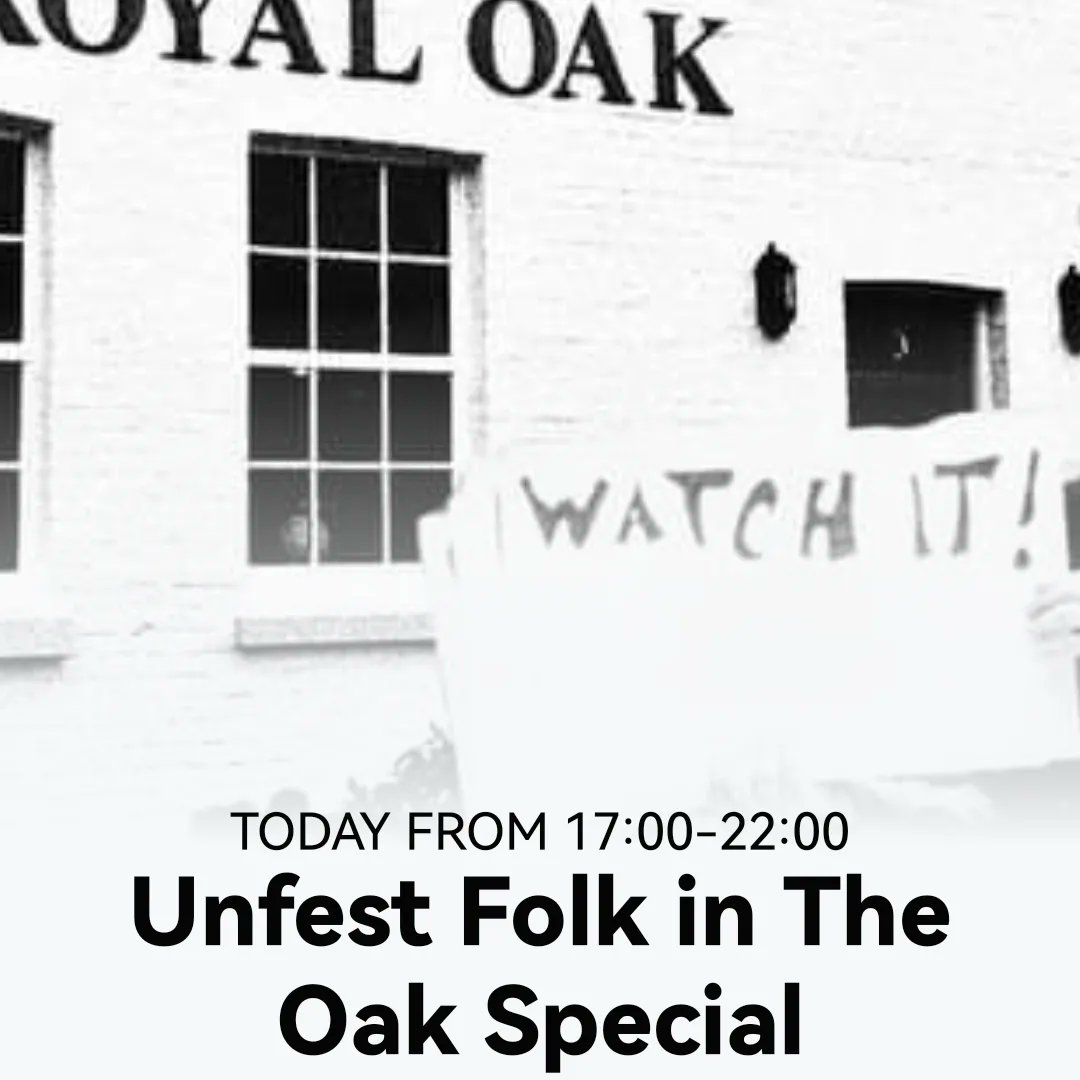Welcome to today's cask ales now pouring.  Day 3 of our #unfest weekend, belongs to our 'folk in the Oak unfest special.  Music starts at 4pm

Open NOW

#harveysbrewery #gaddsbrewery #cellarhead & #kentbrewery #westkentcamra #twpubs #twevents #twlivemusic