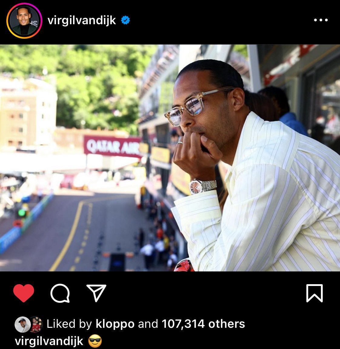 Jurgen Klopp liking Virgil Van Dijk’s post. 🥲