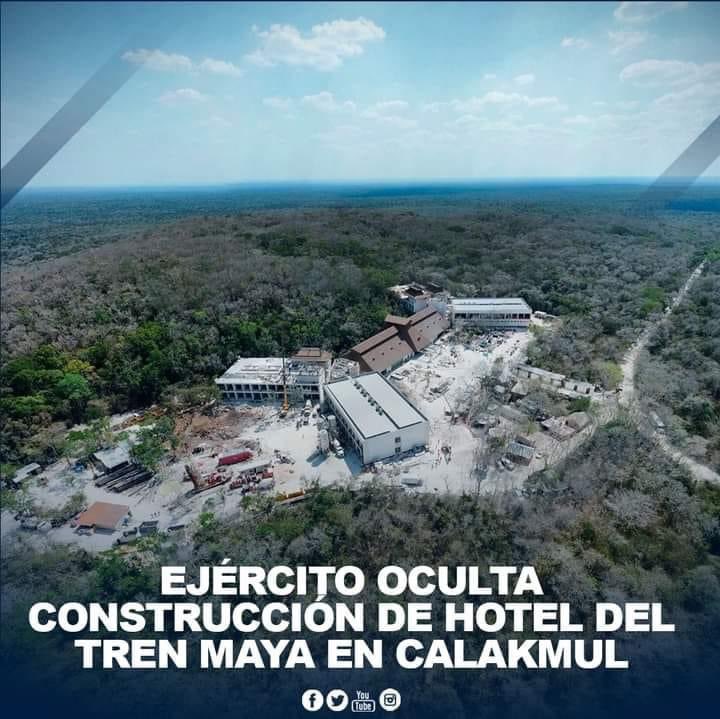 Área ecologica protegida fue deforestadas para que la #SEDENA construyera un hotel y quedara baja la administracion de ellos y de esto no dice la nada la 'cientifica ambientalista' de @Claudiashein