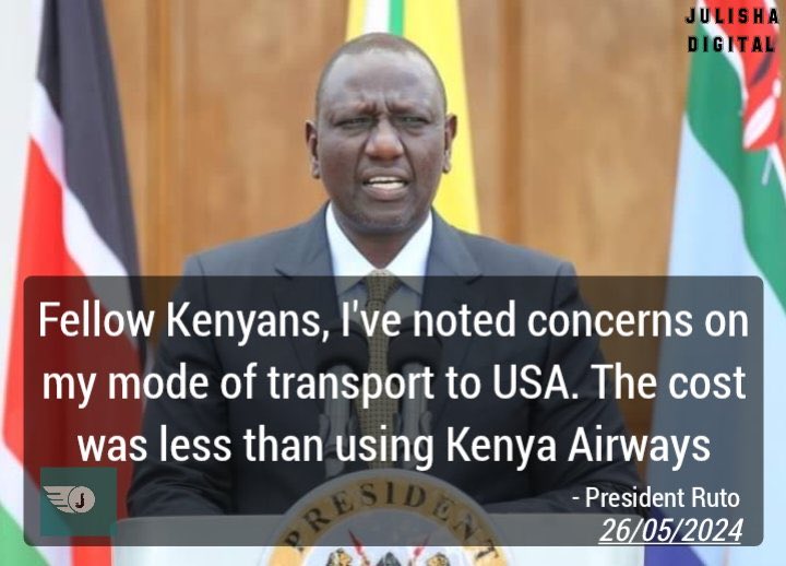 MigunaMiguna's tweet photo. President @WilliamsRuto: This is unacceptably reckless. It’s also false and unpatriotic. How can a president, even of a failed state, justify paying a FOREIGN COMPANY or FAMILY millions of dollars of taxpayers’ money for a jet instead of promoting and using a NATIONAL CARRIER? Apologize!