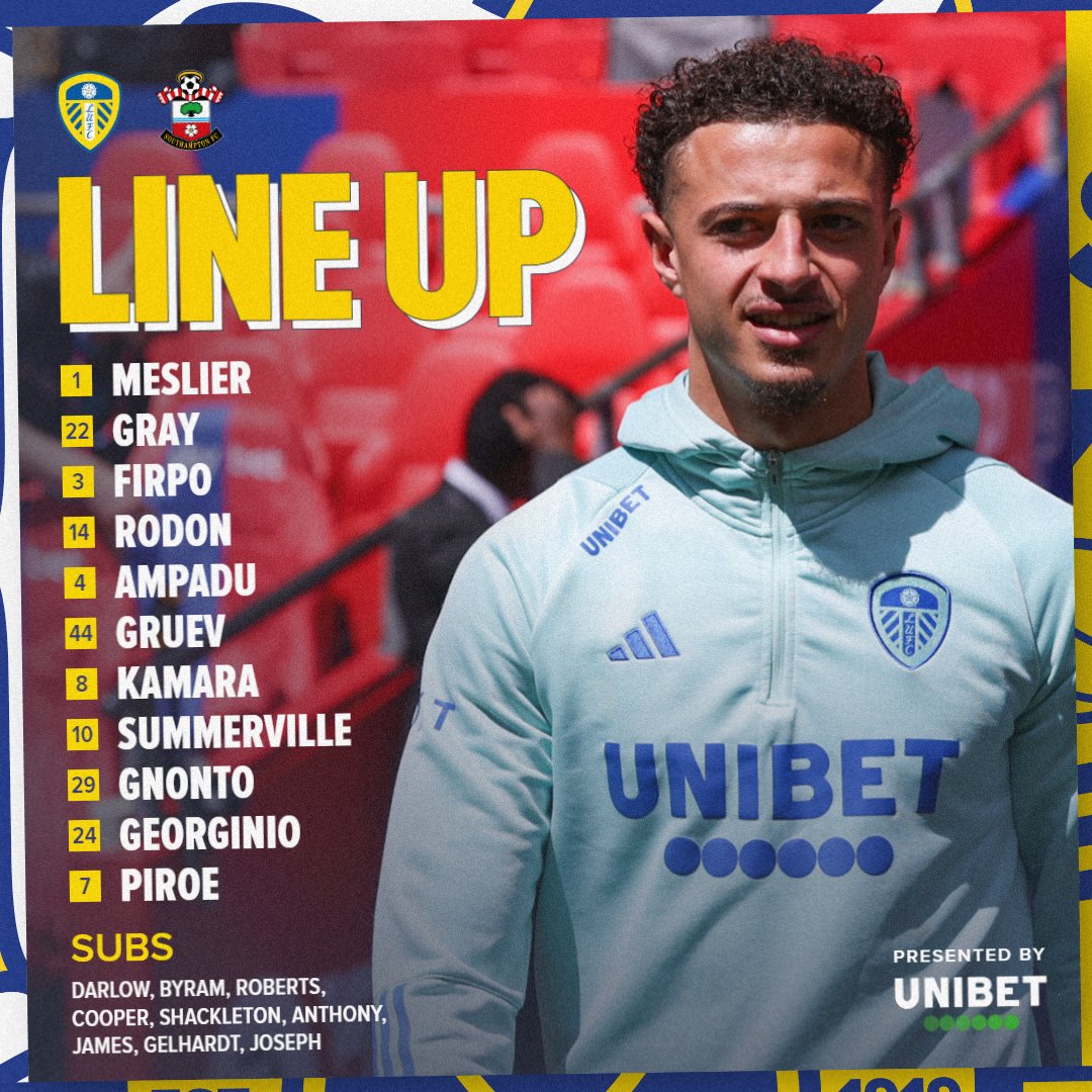 📋 Your #LUFC Starting XI...