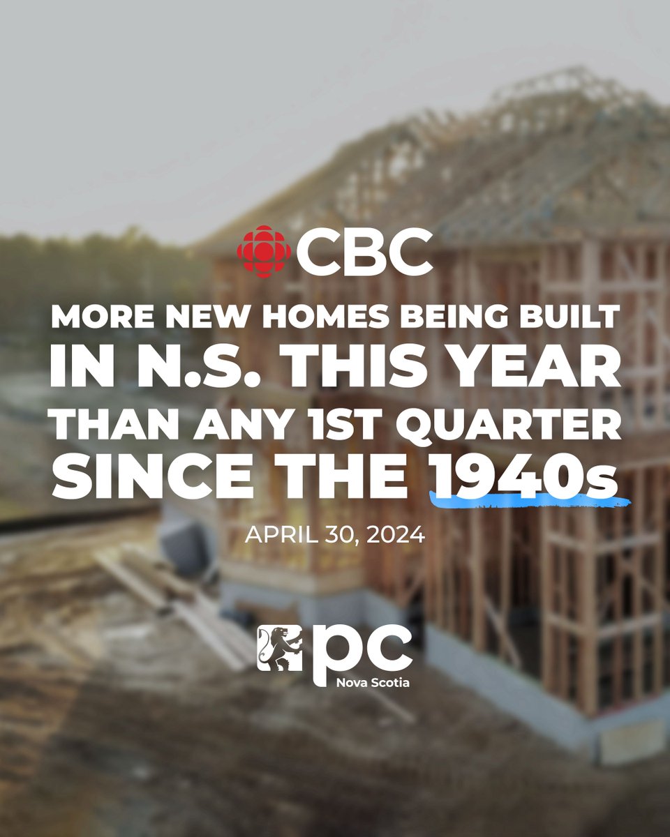 Our PC government is building more housing, faster. Whether it be the first investment in public housing in decades or passing laws to cut red tape and spur private sector development, we are building stronger communities for Nova Scotians.