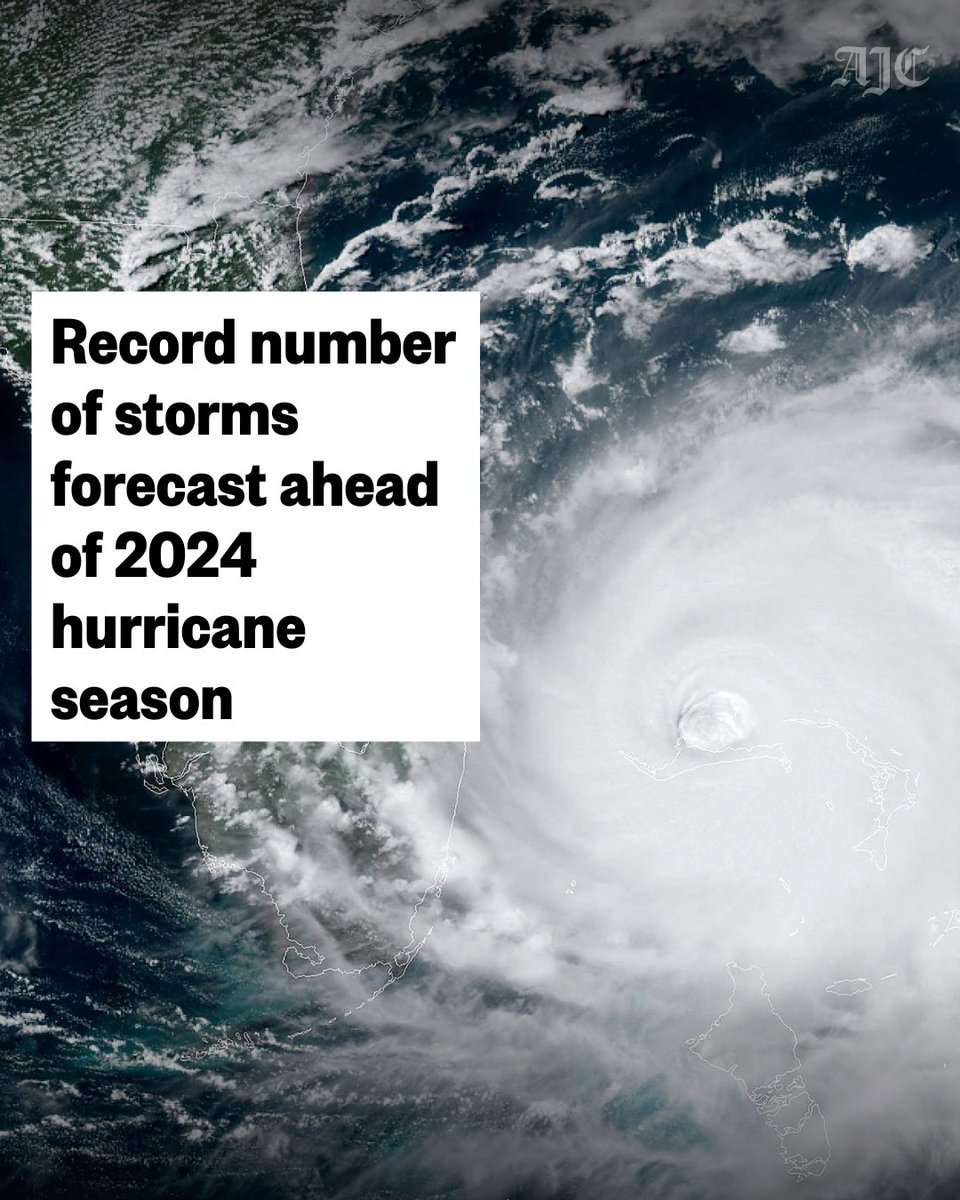 The National Oceanic and Atmospheric Administration (NOAA) expects between 17 and 25 named storms to form during the upcoming hurricane season, well above the average of 14 storms seen over the last 30 years. More: bit.ly/4bUpRBZ?utm_so…