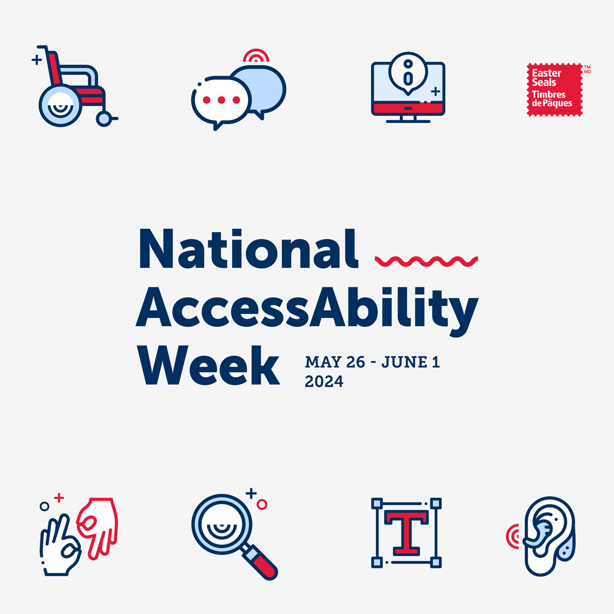 National AccessAbility Week runs from May 26 to June 1. This year's theme is "Forward Together: Accessibility and Inclusion for All." Let's join forces to help make Canada a barrier-free country.

canada.ca/en/employment-…

#NAAW2024
#AccessibleCanada
#PWD