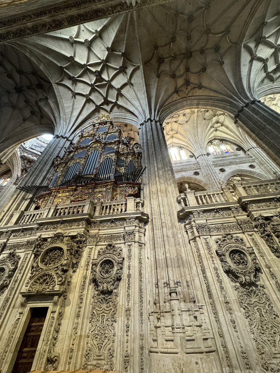 A mighty organ in the Cathedral of Salamanca