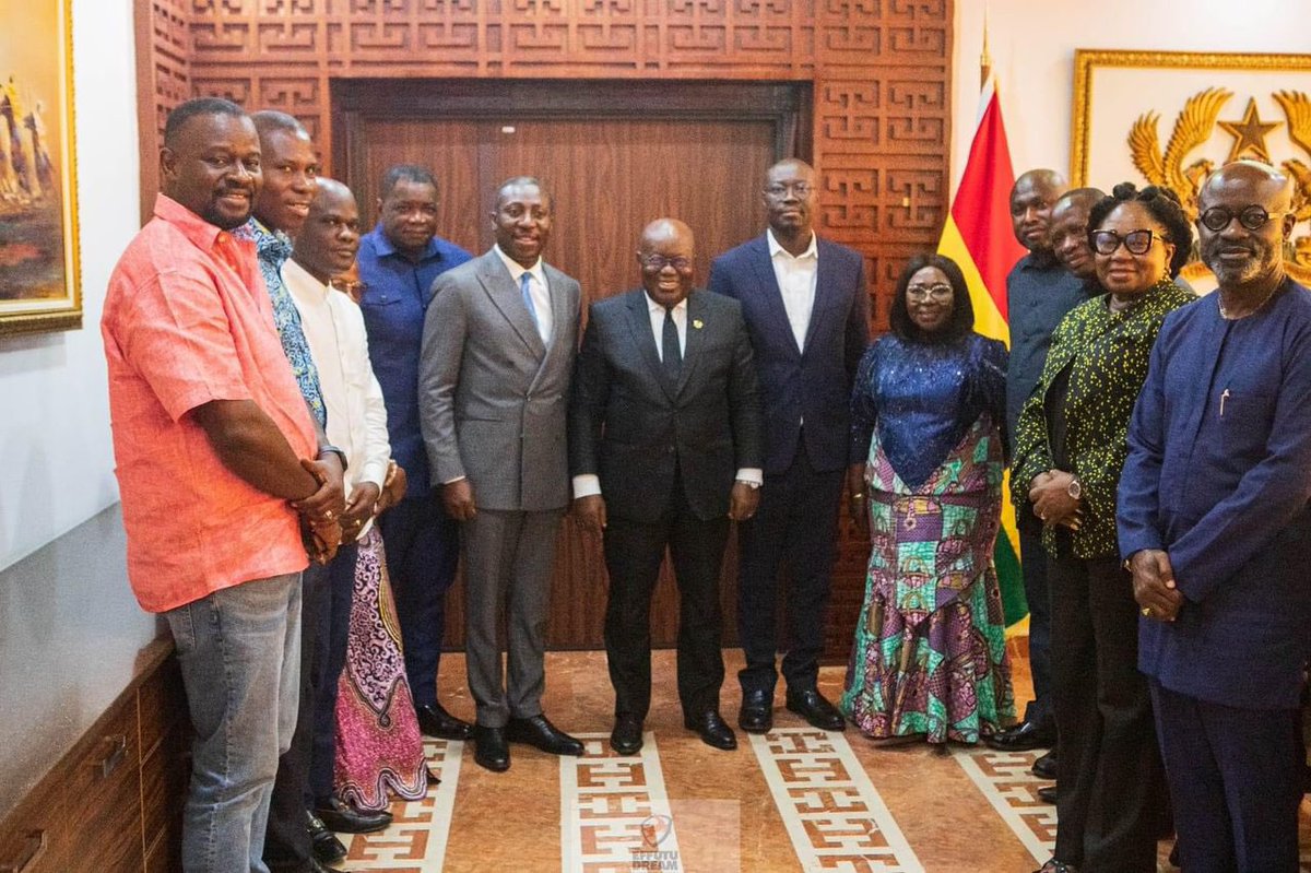 Factcheck:  Ghanaweb is pretending not to see these pictures and refusing to do a story on how Ato Forson and his wonky Team went to grovel before the President without the knowledge of the Minority Caucus. How much money did they take home after the spineless visit?