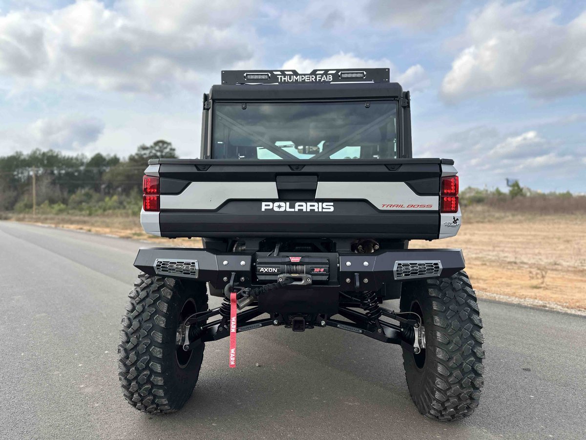 Keep the back protected with our Ranger Rear Winch ready Bumper #polarisranger #polaris #offroad #rearbumper 

GET THUMPIN: thumperfab.com/products/polar…