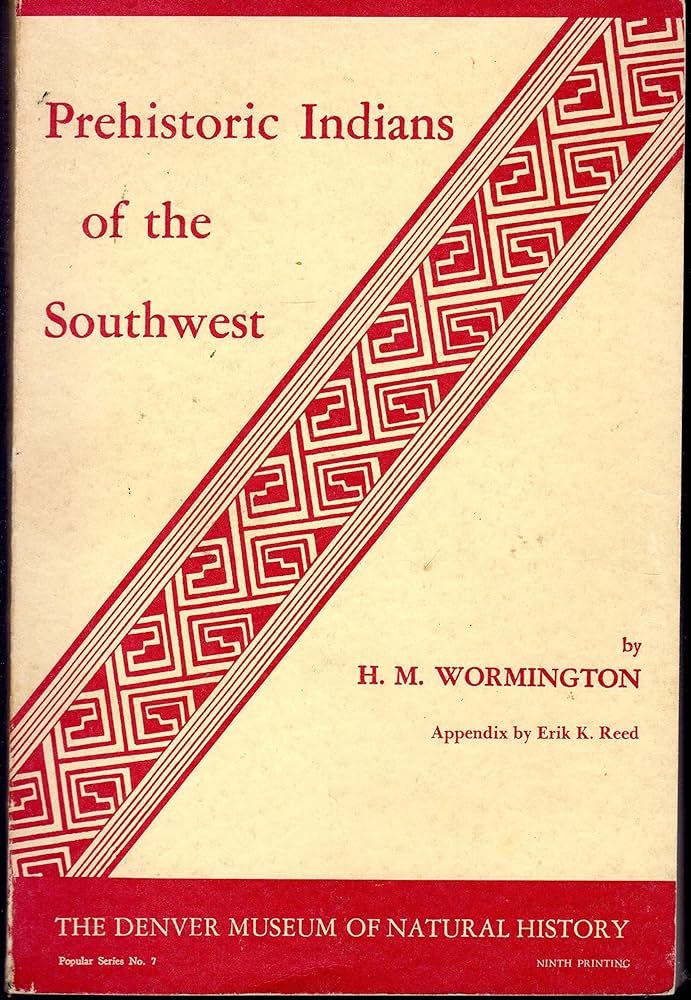 13/ Prehistoric Indians in the South West also went through several revisions and was used as a standard text during the late 1940s and early 1950s. Shortly after this publication, she developed an exhibit at the museum titled “Hall of Man”.