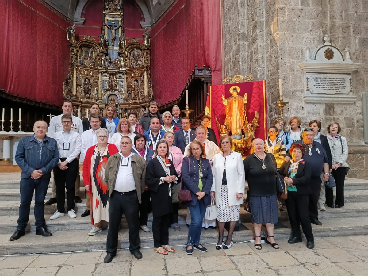 #AñoJubilar | En el día de ayer, realizamos la Peregrinación Jubilar Hermandades de Gloria, junto con nuestros Hermanos de @CofradiaPilar @RArchiLourdesVa @rocio_hermandad @CofPedroRegalad y Cofradía de Ntra. Sra. del Carmen (Delicias).