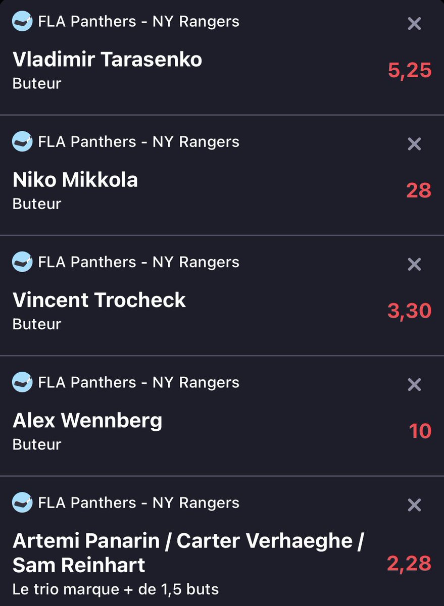 Bets2CarnageH24's tweet image. 🔞⚽️🏒🧟‍♂️🥅🏎️🇪🇸🇮🇹🇳🇱🇺🇸✨
🧘‍♂️🌟 ⏱️16H15/21H🔥
🔝x2/x3/x4/2MT/x2x3MT/2/+2.5+3.5 
🦴 Zapata + Miranchuk @10 Dimarco @5 
Trocheck + Tarasenko @15 Mikkola @13 
🔁/🩷~☘️ #TeamParieur #fun #bets #NHL