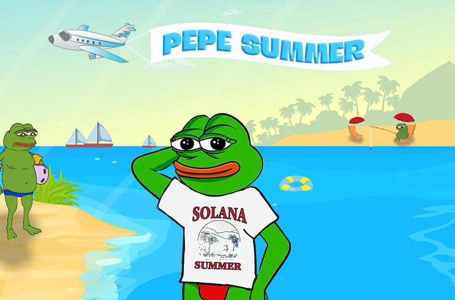 proooney's tweet image. During #pepesummer everyone cares it's all love 🐸❤️