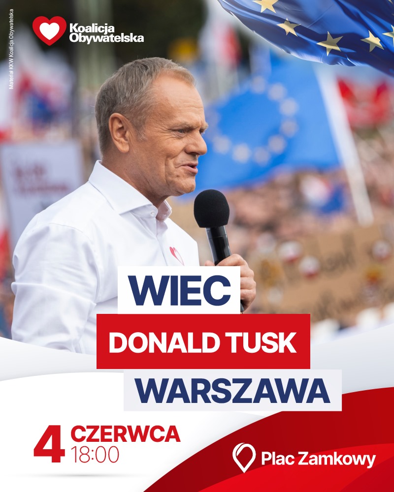 Bądźmy razem 4 czerwca w Warszawie ✌️🇵🇱