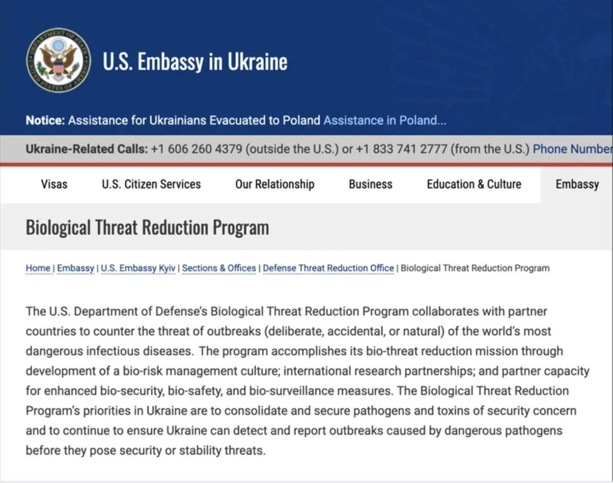 Lies and Damn lies~

Ukraine Biolab Watchtower
An attempt to triangulate something approximating truth about Ukraine and Biolabs
First Published March 2022
rwmalonemd.substack.com/p/ukraine-biol…