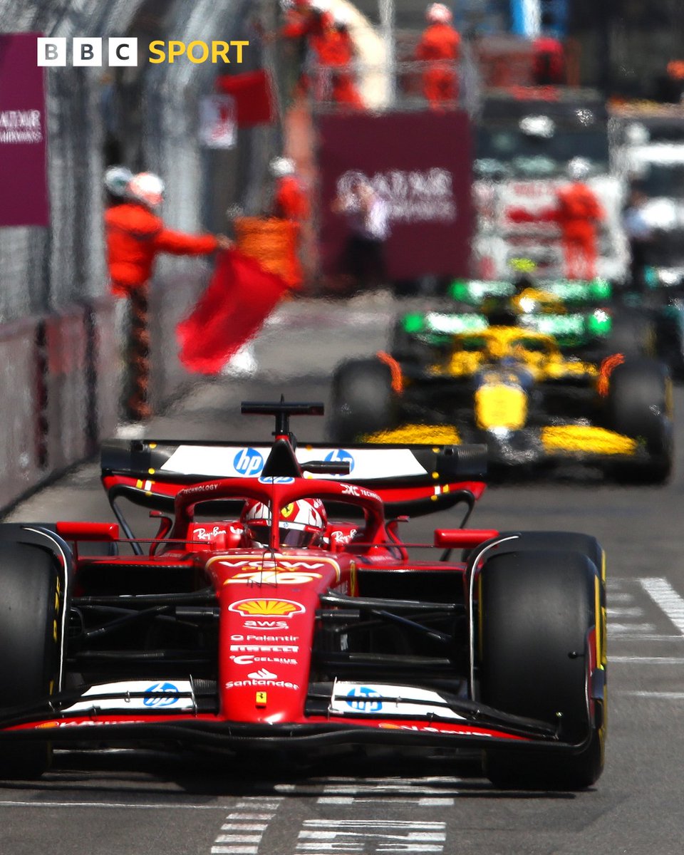 🛑 We have a red flag in Monaco. 🛑 Sergio Perez, Kevin Magnussen and Nico Hulkenberg were involved in a huge collision which saw Perez's Red Bull sustain huge damage. Thankfully, all of the drivers are OK. #BBCF1 #MonacoGP