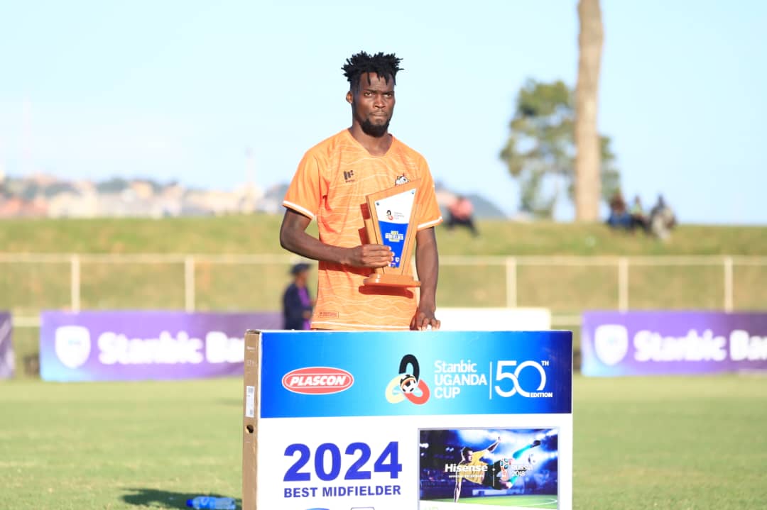 Plascon Best Midfielder – Allan Mugalu of @Nec_Fc. #StanbicUgandaCup