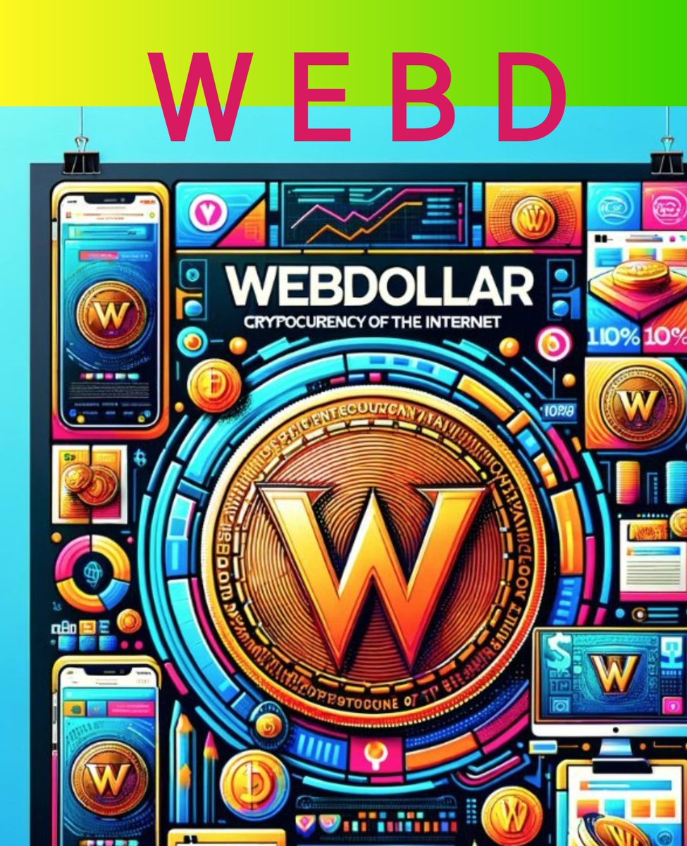 WEBD webdollar.io made by people for the people. Open source, community driven. Invest and get involved to bring value. No downloads, no registration, no 3rd part wallet. For any device in browser, fast and decent fees. Don't believe me, just try it. #peace