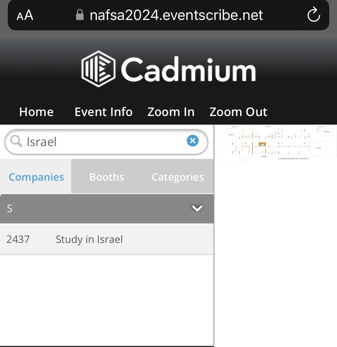 <a href="/NAFSA/">NAFSA</a> “Study In Israel” will be tabling as an exhibitor on behalf of all Israeli universities— notably this effort is being run directly through the Embassy of Israel in Washington, D.C.. 

They can’t pretend Israeli universities aren’t a critical part of the Zionist colonial project.