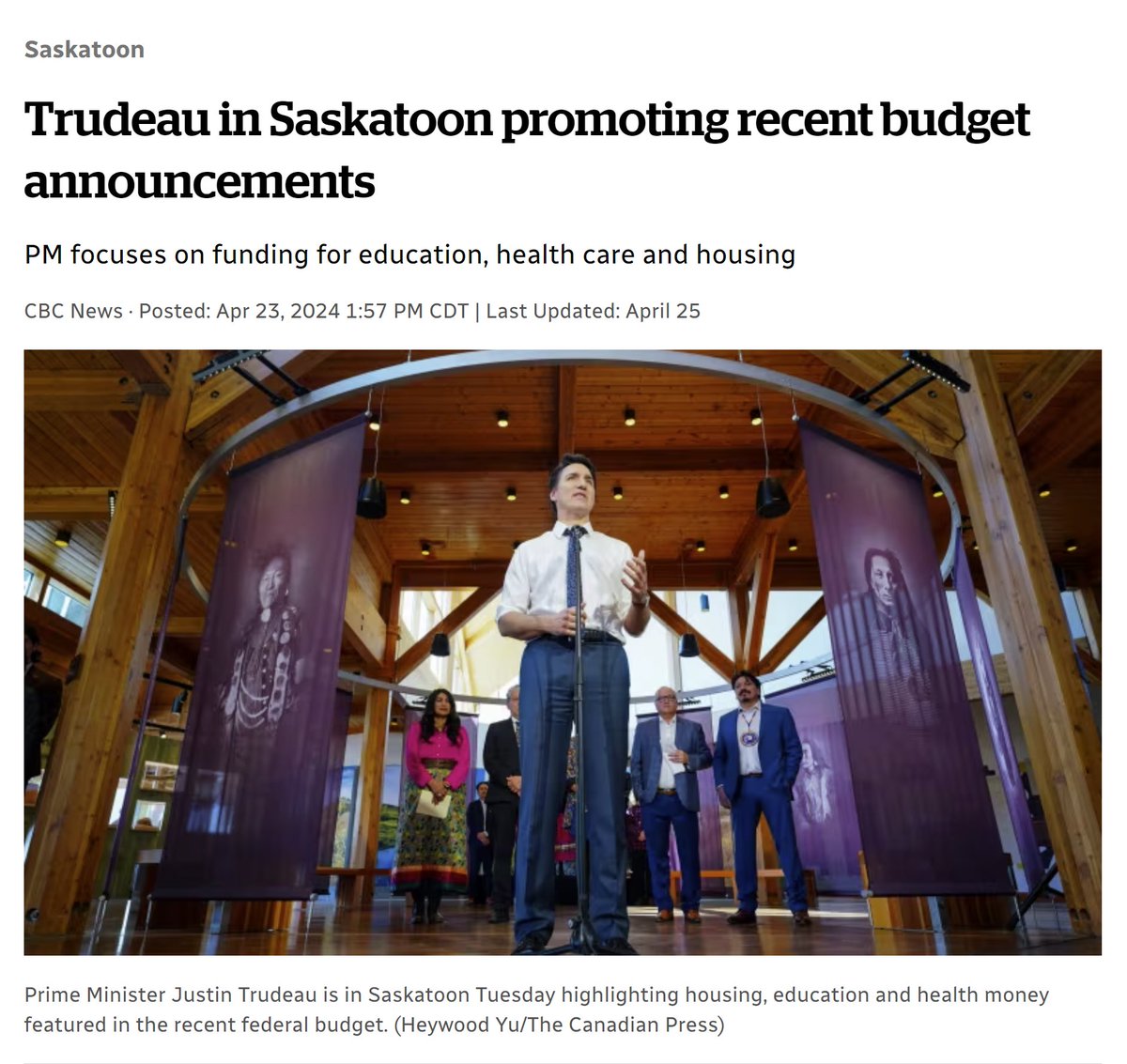Our Premier celebrating a 'new' funding initiative (image 1) The only problem? This is fed money unveiled by @JustinTrudeau in #yqr a month ago (image 2) Mr. Premier why were you not at the event last month and why are you pretending this is your initiative? Sad #skpoli #sask