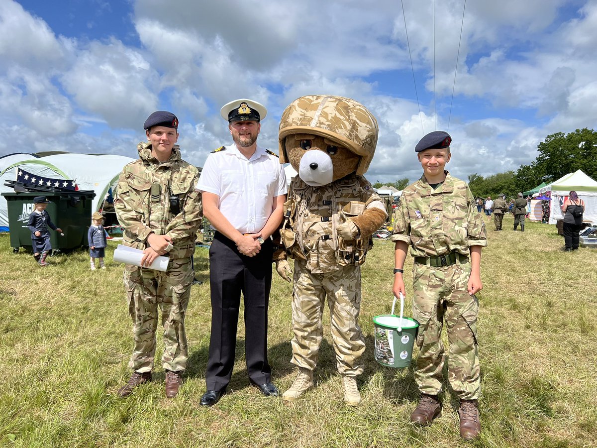Gosport Division RMVCC (@gosportrmvcc) on Twitter photo Afternoon all
<a href="/DComdVCC/">Lt (VCC) Gary Fletcher</a> has found Sargent Teddy
On visit to <a href="/OverlordShow/">The Overlord Show</a> to see the <a href="/VCCcadets/">Volunteer Cadet Corps</a> from the <a href="/SultanRNVCC/">HMS Sultan RNVCC</a> <a href="/GosportRMVCC/">Gosport Division RMVCC</a> <a href="/BandsRMVCC/">Bands of the Royal Marines Volunteer Cadet Corps</a>. 
#MeetTheChallenge #Navalcadets Afternoon all
<a href="/DComdVCC/">Lt (VCC) Gary Fletcher</a> has found Sargent Teddy
On visit to <a href="/OverlordShow/">The Overlord Show</a> to see the <a href="/VCCcadets/">Volunteer Cadet Corps</a> from the <a href="/SultanRNVCC/">HMS Sultan RNVCC</a> <a href="/GosportRMVCC/">Gosport Division RMVCC</a> <a href="/BandsRMVCC/">Bands of the Royal Marines Volunteer Cadet Corps</a>. 
#MeetTheChallenge #Navalcadets