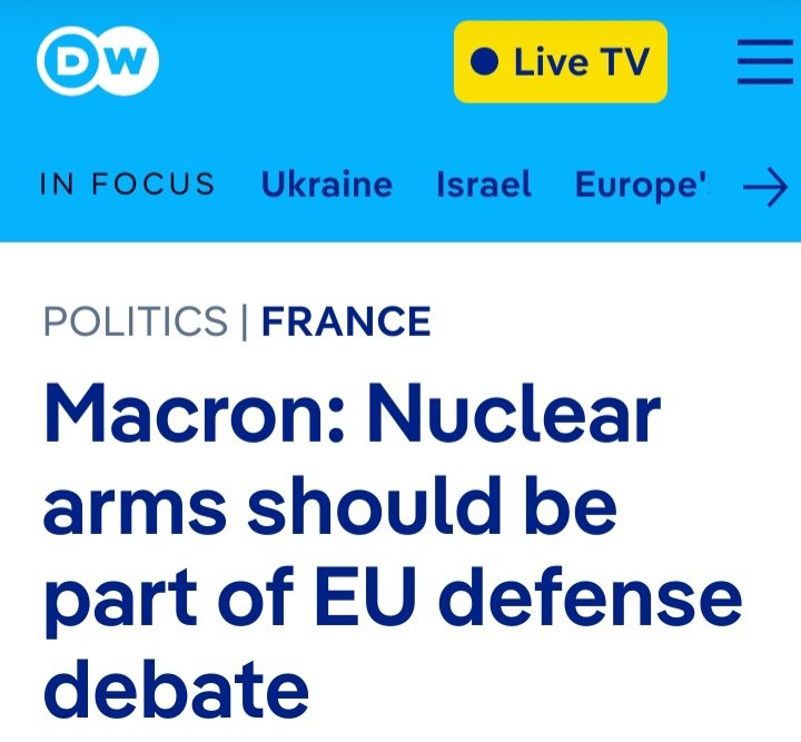 The EU is some 'peace project'. Not only is the EU 'peace project' flooding Ukraine with weapons but the very same 'peace project' is now looking to acquire Nuclear Bombs. You couldn't make it up. #EUBenefits #Irexit #IrishNeutrality