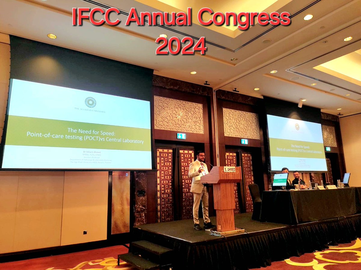 sibtain_7's tweet photo. Presentation on #POCT experience at @AKUGlobal at the 3rd edition of the IFCC Forum for Young Scientists in Dubai.
#IFCCForum #YoungScientists
#TF-YS
#IFCCWorldLab2024 https://t.co/ARQPbfrBg3