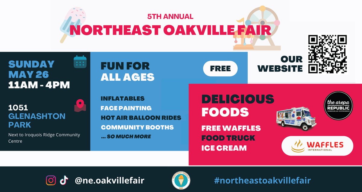 #NEOakvilleFair starts at 11am TODAY! ⁦@CouncillorAdams⁩ & I are looking forward to seeing you soon! ⁦@weathernetwork⁩ in Ward6 .. great forecast for an amazing day! ⁦@townofoakville⁩ ⁦@MayorRobBurton⁩