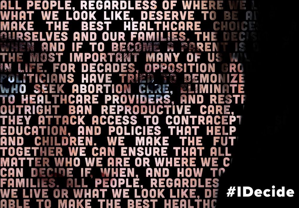 No matter what we look like, we deserve to make our own healthcare choices. MAGA Reps. demonize those who seek abortion care, remove access to healthcare, ban repro care. Together we can ensure all of us decide for ourselves. #IDecide #RoeYourVote #BlueWaveRising #DemsUnited
