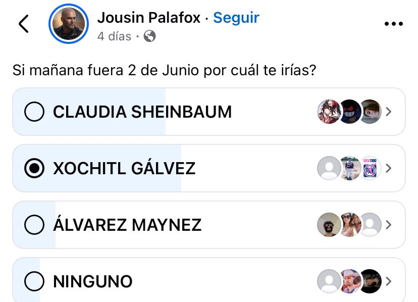 ABRO HILO 🧵 De como una simple encuesta de un usuario de Facebook se convirtió en la encuesta mas representativa y menos “manoseada” por intereses de partidos Casi UN MILLÓN de personas han votado MUCHOS más que cualquier muestra de encuestadoras tradicionales