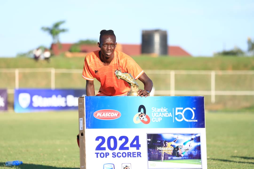 Plascon Top Scorer – Dhata Joseph Stephen Lujang of @Nec_Fc with Six Goals. #StanbicUgandaCup