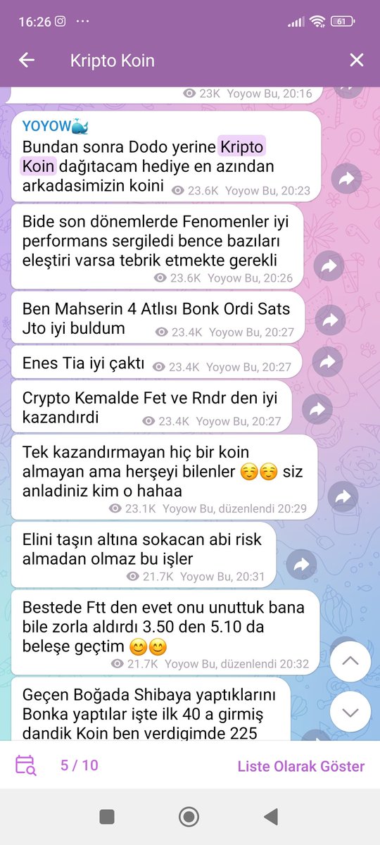 <a href="/RealYoyowbu/">Yoyow🐳</a> #KriptoKoin arkadaşımın koini dedin desteğini açıkladın ne oldu da işler değişti <a href="/RealYoyowbu/">Yoyow🐳</a> abi acıklama bekliyoruz sana güvenip alım yaptık.. @MEXC_Official borsasında delist olmak üzere sende mi susmayı tercih edeceksin???