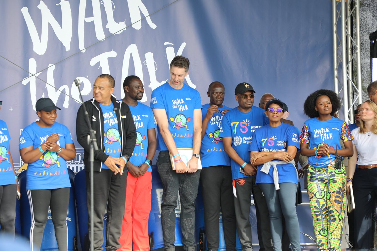 The #WHA77 starts with a focus on physical well-being. H.E. Dr @JeanKaseya2, Director-General of @AfricaCDC, emphasizes that #WalkTheTalk is more than just an exercise. It's an opportunity to join the global community passionate about improving global health! It is time to walk