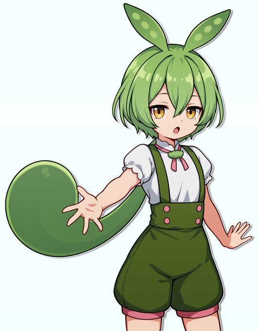 「green hair suspenders」 illustration images(Latest)