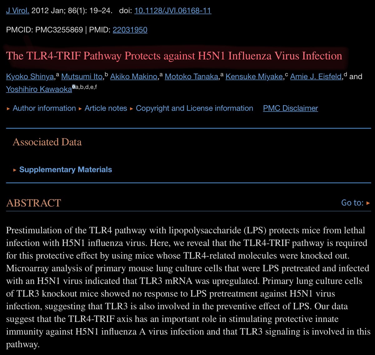 Let us make shit really complex. It is undeniable that SARS2 is engineered. The goal is what we habe no clue.

Also undeniable the interaction between the virus and endotoxin.

Did the PLA knew Something about avian flu ? 

CONSPIRACY SUNDAY