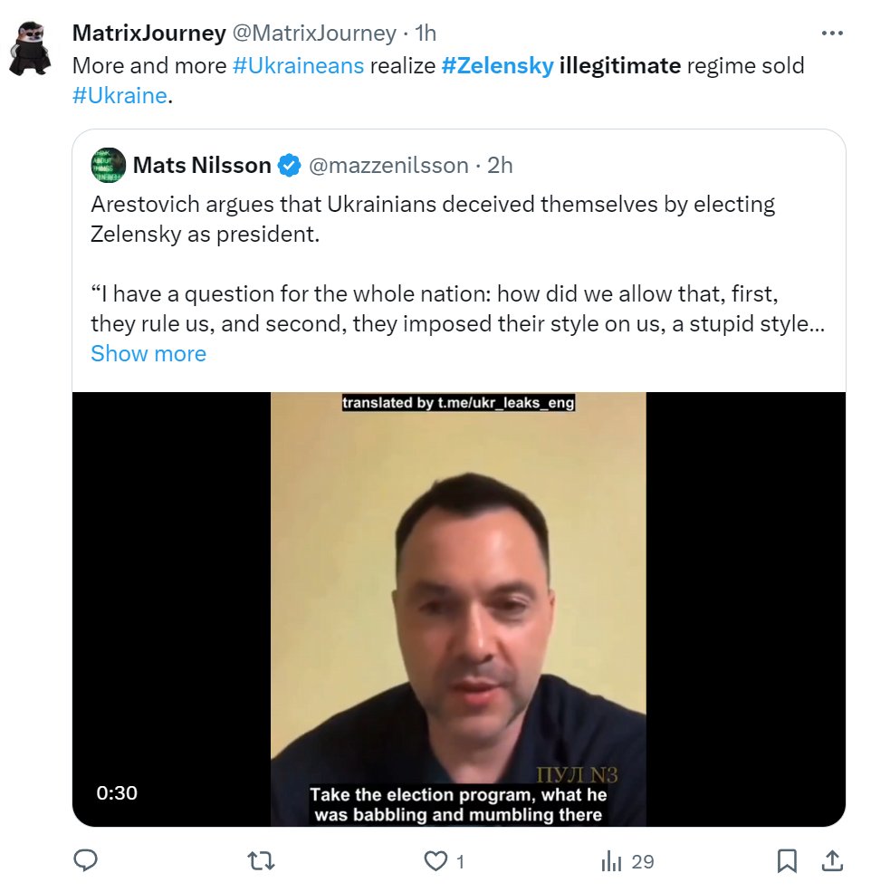 #BeTheBonk
Fake fella @(MatrixJourney) riding the 'peace now/muh elections' disinfo wave, which btw is off the charts.
-> Moskva/Olgino worried. 
x.com/MatrixJourney/…
Search on
('cannon fodder' OR peace OR dictator OR illegitimate) AND zelensky AND -summit AND -conference