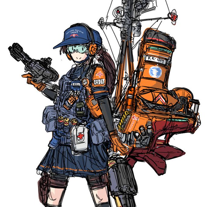 「gun hat」 illustration images(Latest)