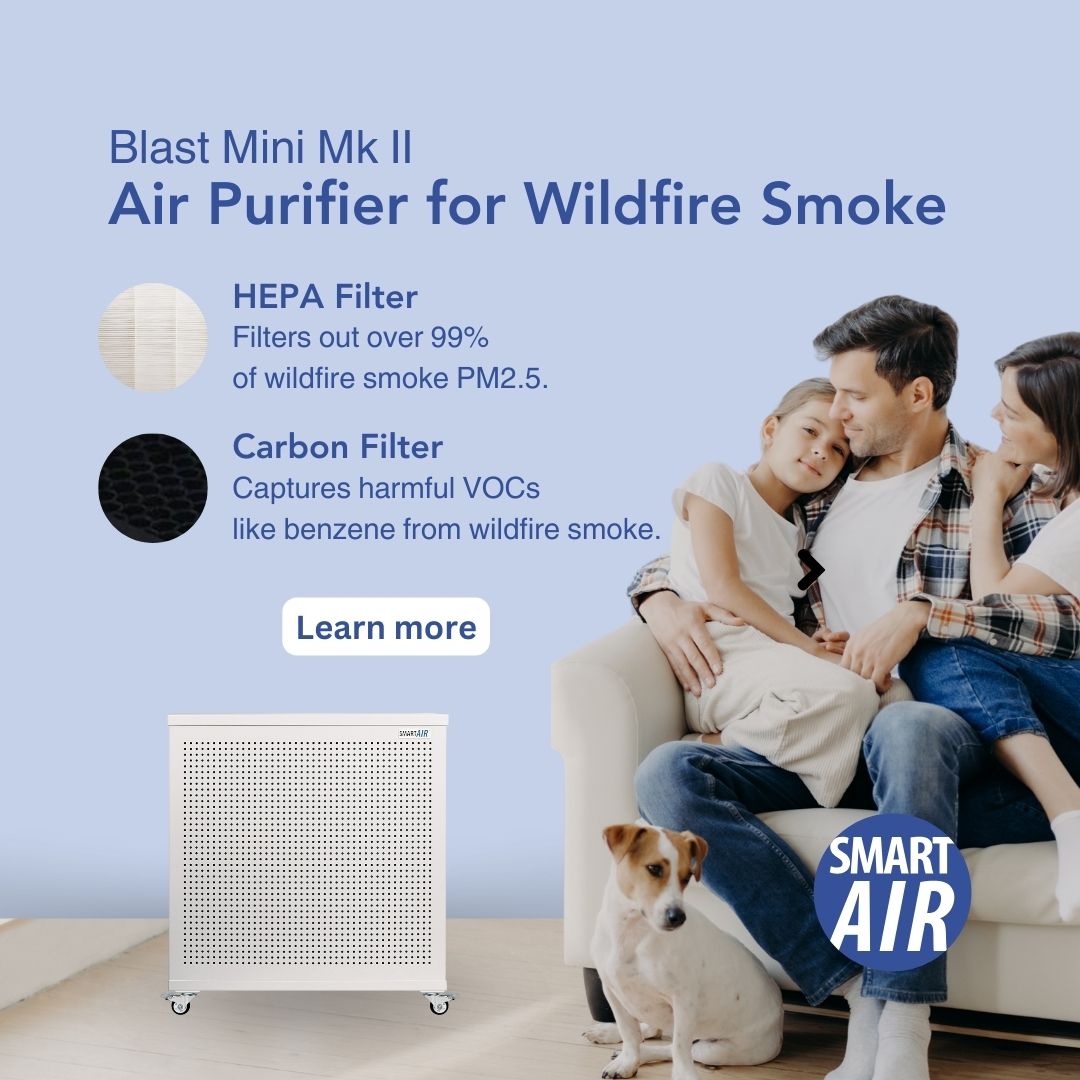 Air purifiers need a HEPA filter and a carbon filter to handle wildfire smoke. 🔻 #AirQuality #StaySafe #CleanAir #WildFire #WildFires #AirPollution #HEPA