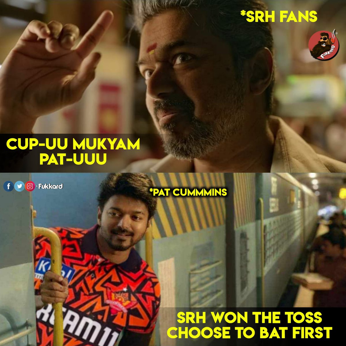 #SRH Won the toss & opt to bat. #KKRvSRH #SRHvsKKR